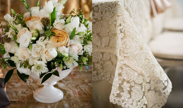 Flowers & Lace (Credit:  Red Ribbon Studios; Xperience Photography)