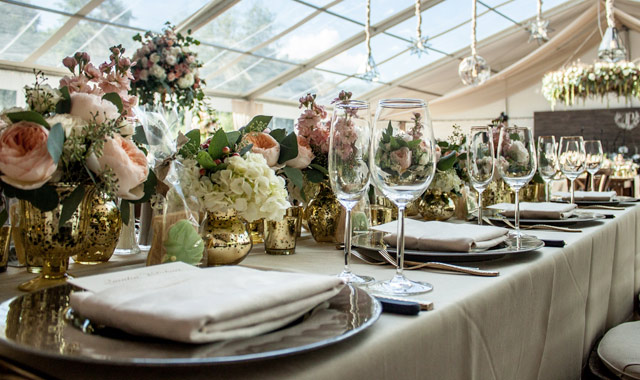 Tableset in a Tent (Credits:  Photography by Madeline Crew)