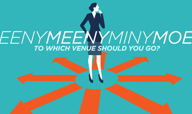 Eeny Meeny Miny Moe — To Which Venue Should You Go?