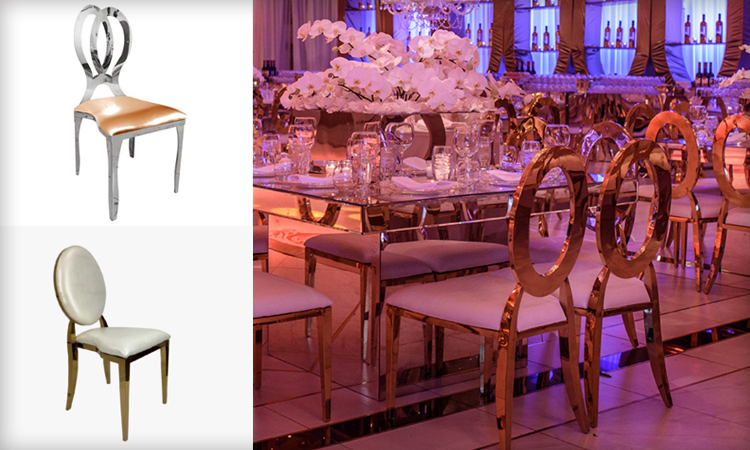 Decor "chairs" (photo credit:  Luxe Event Rentals)