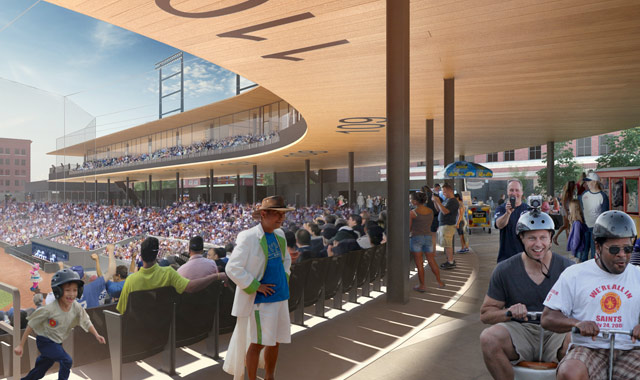 Grandstand at CHS Field